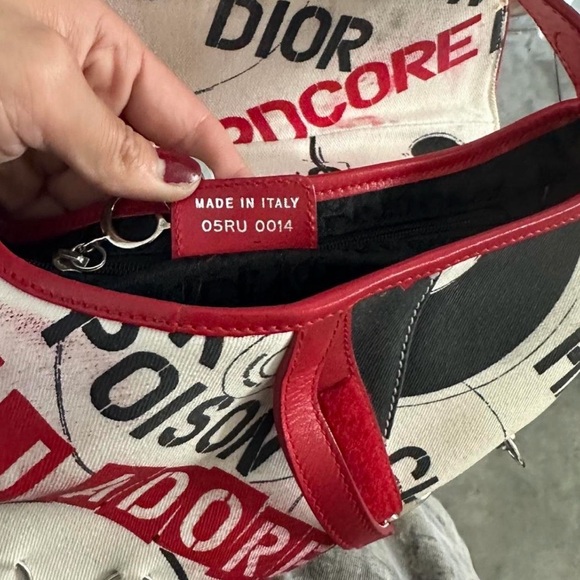 Iconic Vintage John Galliano + Christian Dior White Hardcore Saddle Bag